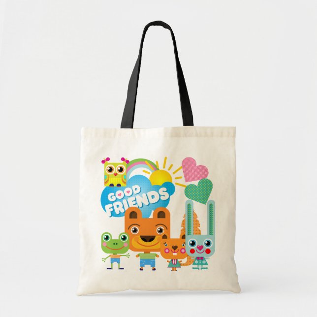 Animals Good Friends Tote Bag (Front)