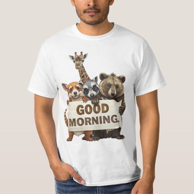 Animals, Good Morning, T-Shirt (Front)