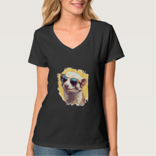 Animals Graphic  Ferret Wearing Sunglasses 2 T-Shirt
