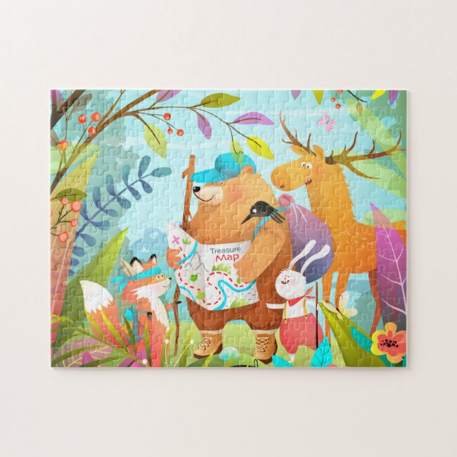 Animals Hiking Puzzle (Horizontal)