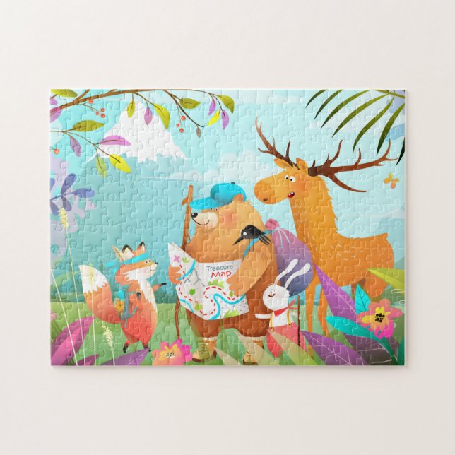 Animals Hiking Puzzle (Horizontal)