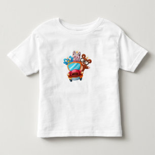 Animals in a car No 1 Toddler T-Shirt