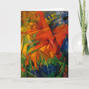 Animals in a Landscape by Franz Marc Card