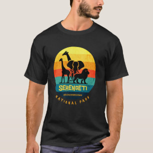 Animals in African Serengeti National Park Tanzani T-Shirt