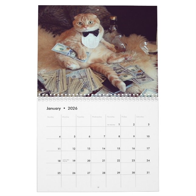 Animals in Bow Ties 2015 Calendar (Jan 2026)