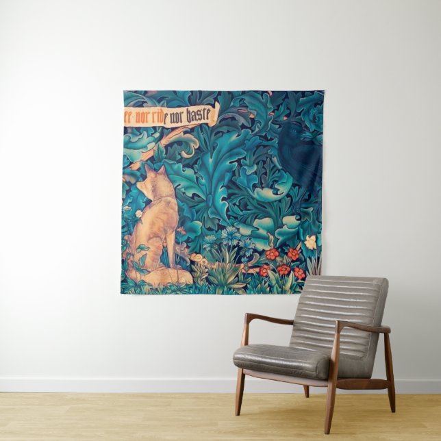 Animals in The Forest, William Morris Tapestry (In Situ (Horizontal))