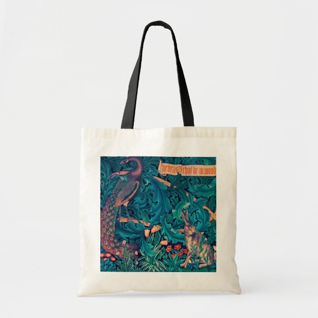 Animals in The Forest, William Morris Tote Bag (Front)
