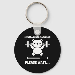 Animals Installing Muscles Fitness Bodybuilding Be Key Ring