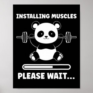 Animals Installing Muscles Fitness Bodybuilding Pa Poster