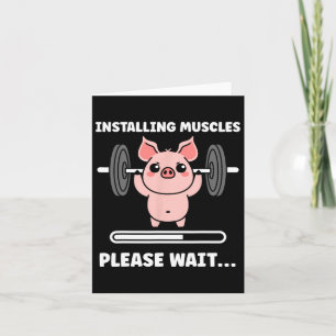 Animals Installing Muscles Fitness Bodybuilding Pi Card