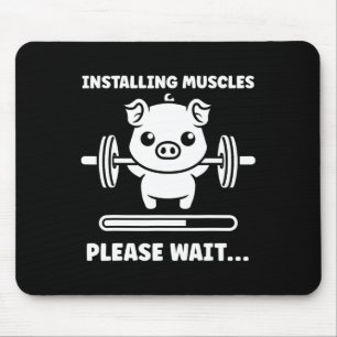 Animals Installing Muscles Fitness Bodybuilding Pi Mouse Pad