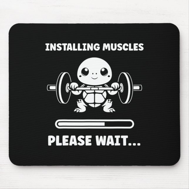 Animals Installing Muscles Fitness Bodybuilding Tu Mouse Pad (Front)