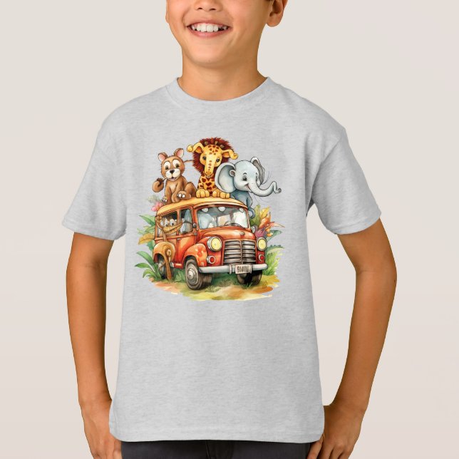 Animals Kids' Basic  T-Shirt (Front)