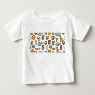 Animals kids drawing  crayon colour pencil baby T-Shirt