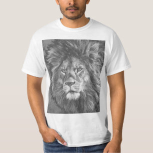 Animals Lion Face Men's Modern Template T-Shirt