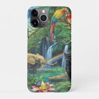 Animals living together throw pillow