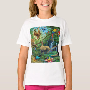 Animals living together throw pillow T-Shirt