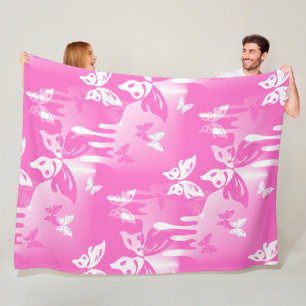 Animals Nature - Splashes Tattoo Butterflies 1 Fleece Blanket