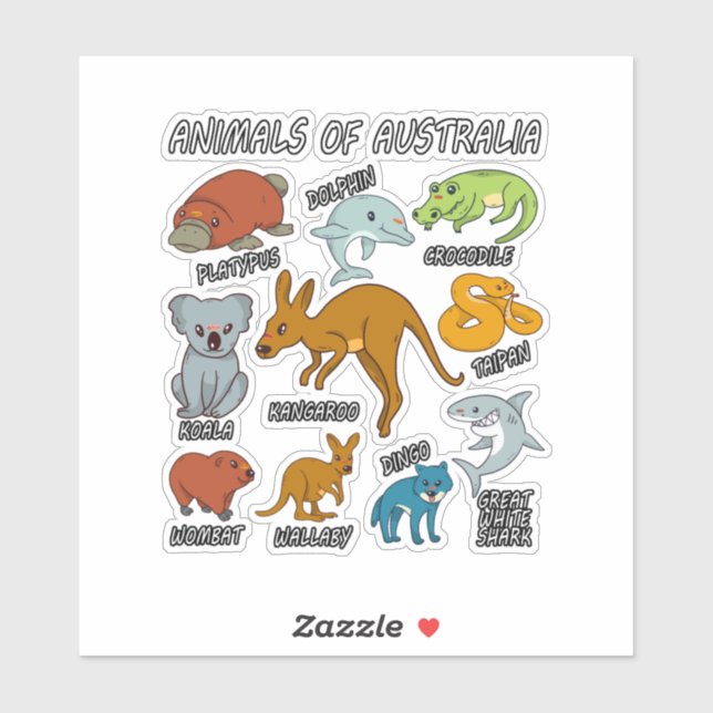 Animals Of Australia (Sheet)