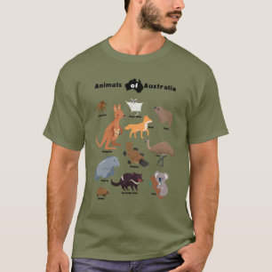 Animals of Australia Aussie Wildlife T-Shirt
