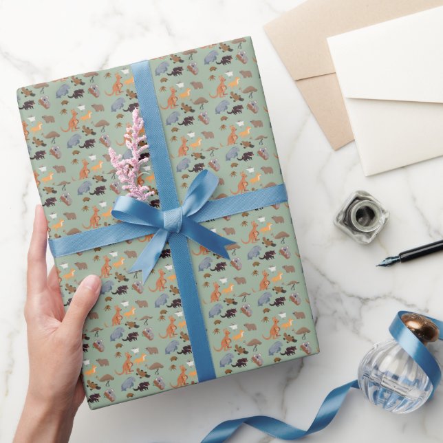 Animals of Australia Aussie Wildlife Wrapping Paper (Gifting)