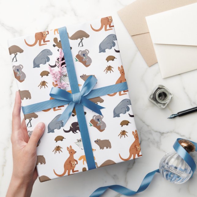 Animals of Australia Aussie Wildlife Wrapping Paper (Gifting)