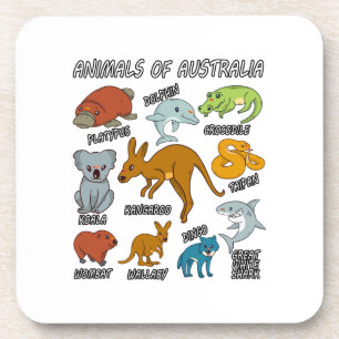Animals Of Australia Coaster