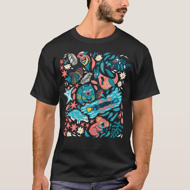 Animals Of Australia T-Shirt (Front)