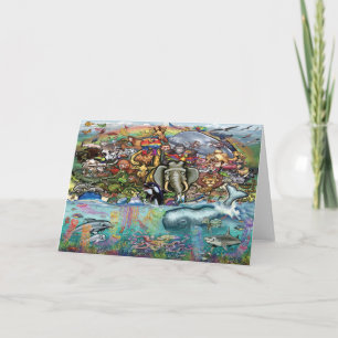 Animals of Land and Sea Card