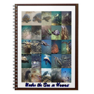 Animals of the sea spiral notebook