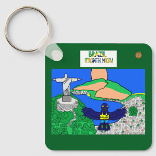 Animals of the World, Brazil: Hyacinth Macaw Key Ring