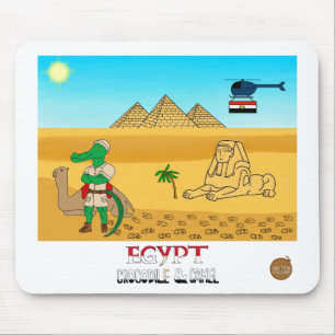 Animals of the World, Egypt: Crocodile & Camel Mouse Pad