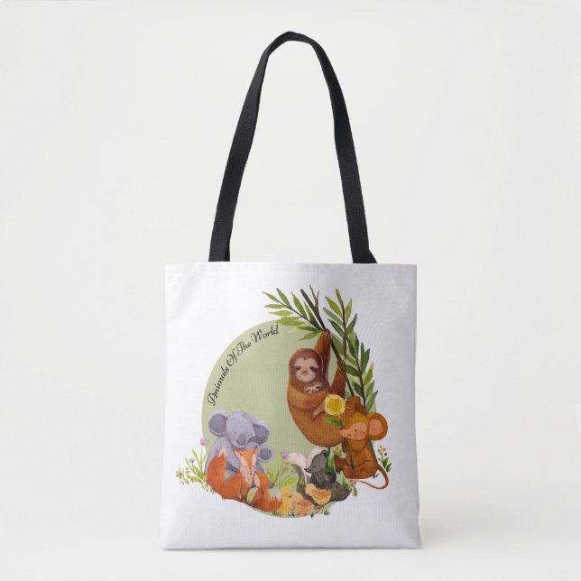 Animals Of The World Tote Bag (Front)