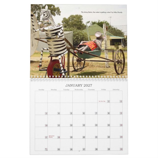 Animals on Bikes 2011 Ezy Rider Calendar (Jan 2027)