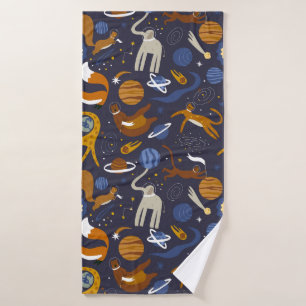 Animals Outer Space Towels Set