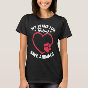 Animals Over People Animal Activist Rescue Conserv T-Shirt