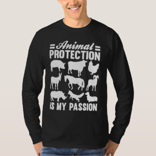 Animals Over People Animal Activist Rescue Conserv T-Shirt