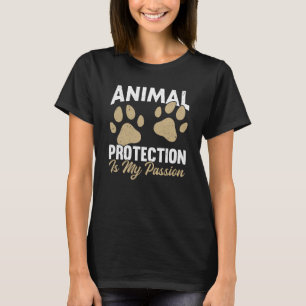 Animals Over People Animal Activist Rescue Conserv T-Shirt