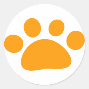 animal's pad classic round sticker