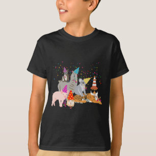 Animals Partying Cute Animals Having A Party _1  T-Shirt