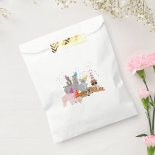 Animals Partying - Cute Animals Having a Party Favour Bags