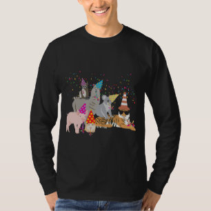Animals Partying - Cute Animals Having a Party T-Shirt