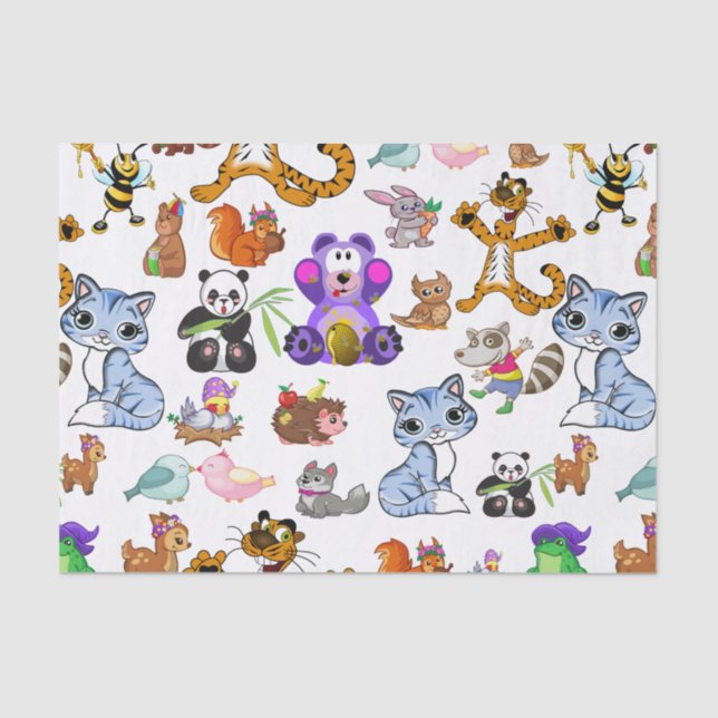 Animals Pattern  Tissue Paper (Front)