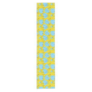 Animals playing baby pattern background short table runner