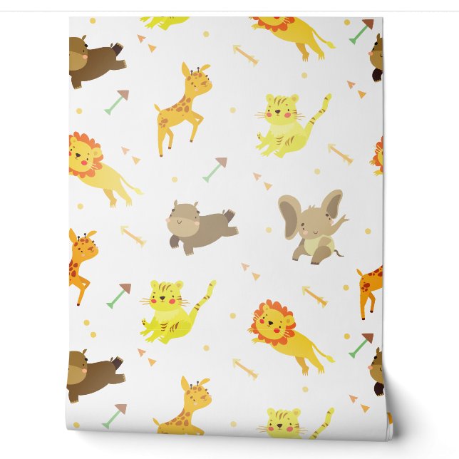Animals safari arrows wallpaper (Unrolling)