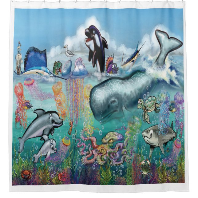 Animals Shower Curtain (Front)