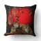 Animals Tiger Leopard Lion Birds Red Print