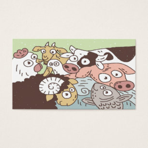 Animals Vegan Vegetarian Awareness Business Card
