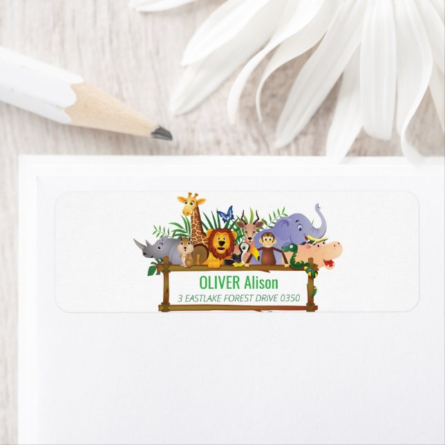 Animals Wild One Jungle greenery safari For kids (Insitu)