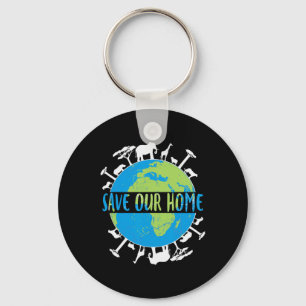 Animals Wildlife Conservation Save Our Home Earth Key Ring